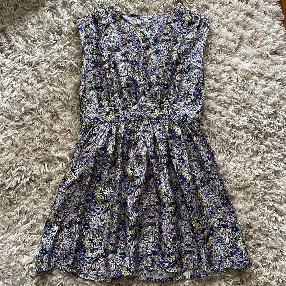 Steven Alan spring dress with exposed zippers on shoulder